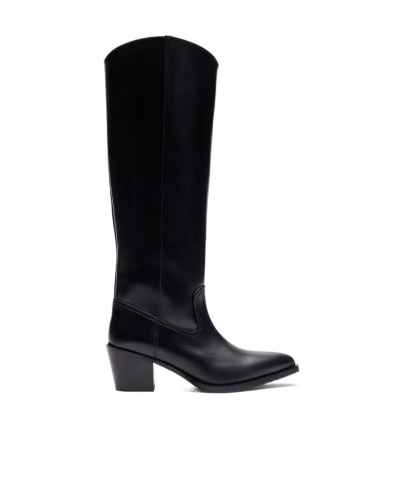 Shop Stuart Weitzman Thick-heeled Boots In Black