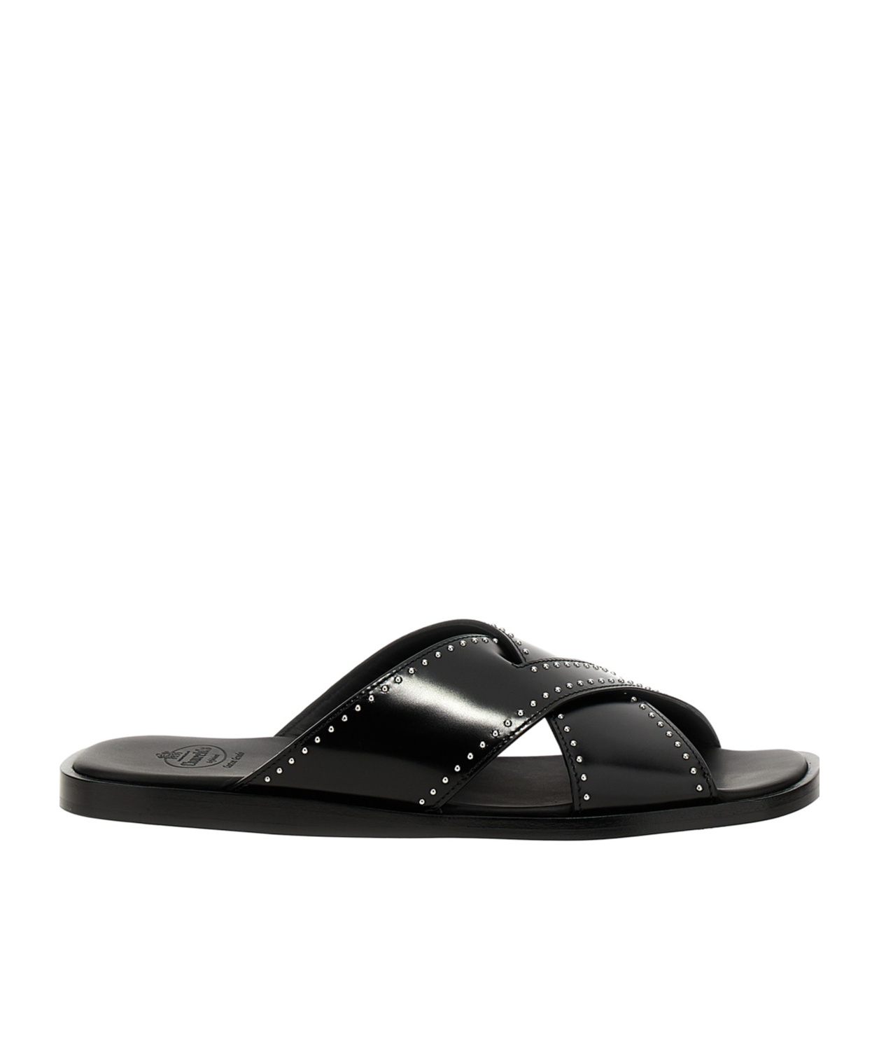 Shop Church's Stud-embellished Slides In Black
