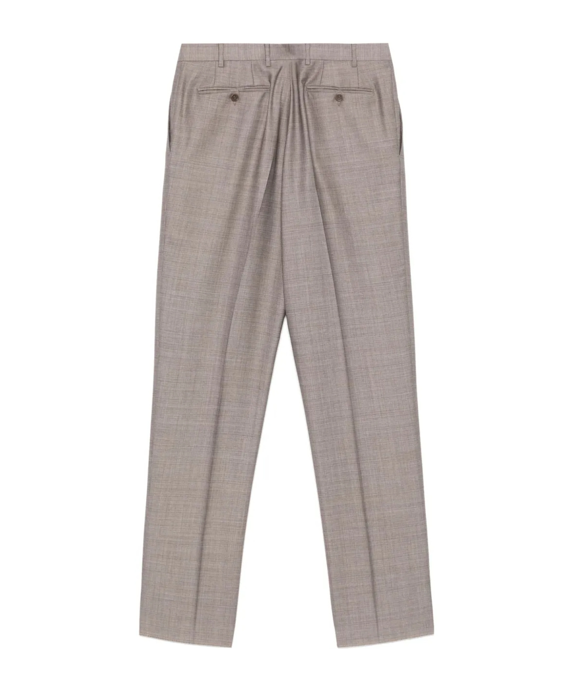 Canali Mid-rise Straight-leg Trousers In Gray