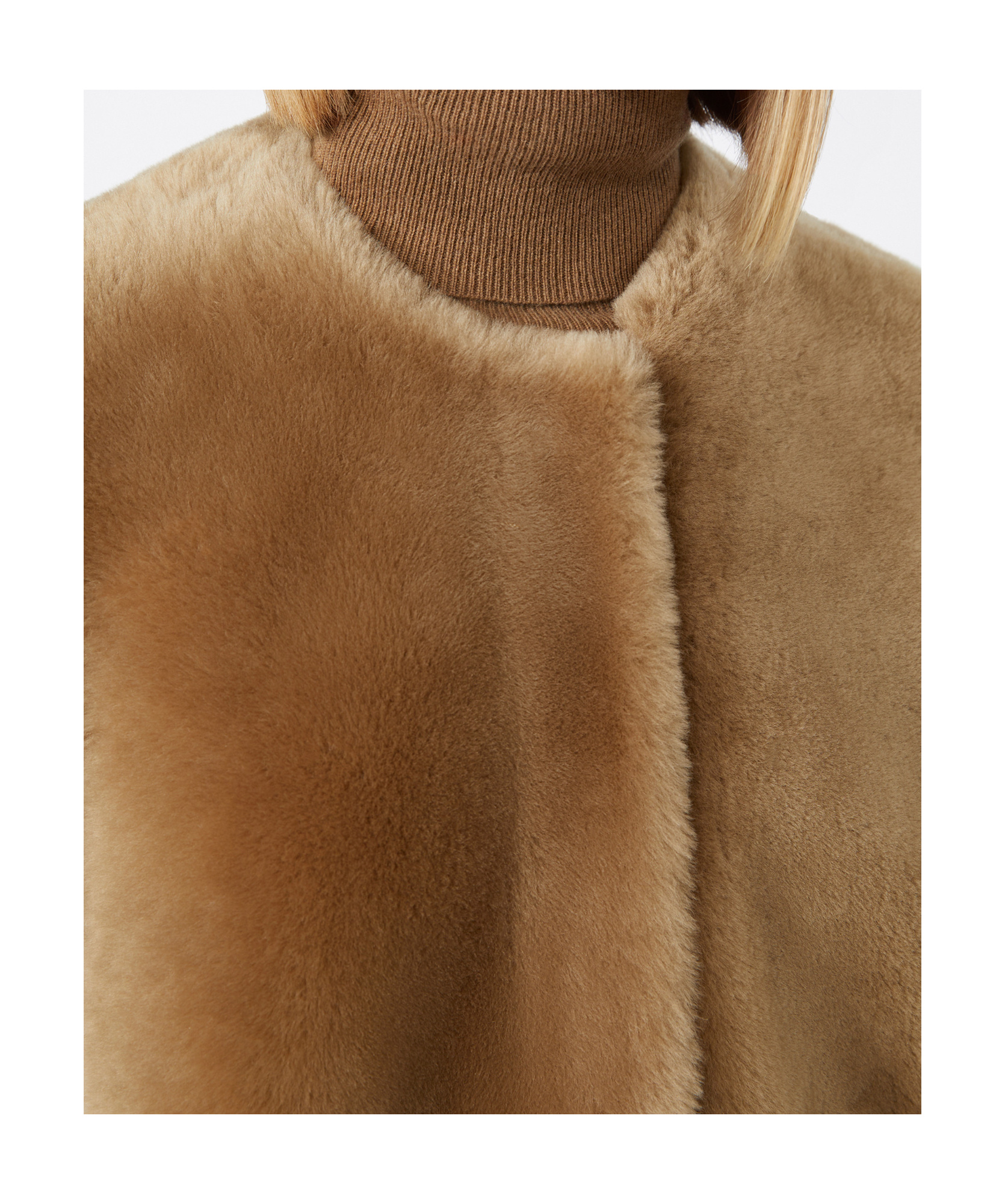 Max Mara Long-sleeved Wool Coat In Brown