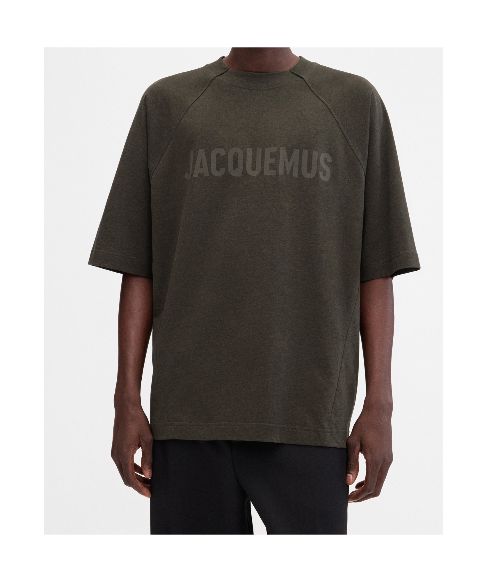 Jacquemus Item O-neck Short-sleeved T-shirt In Military Green