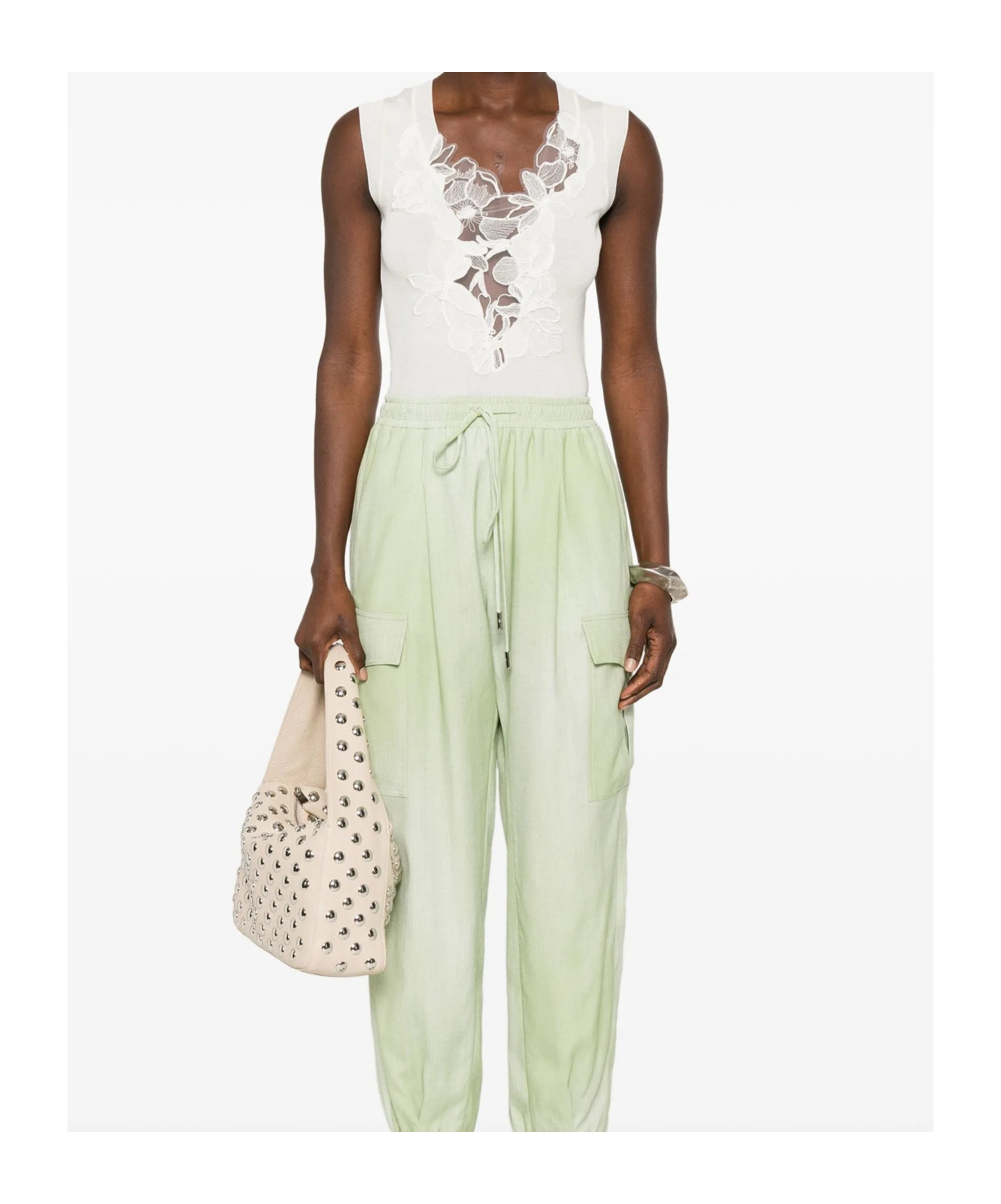 Ermanno Scervino Corded-lace Top In White