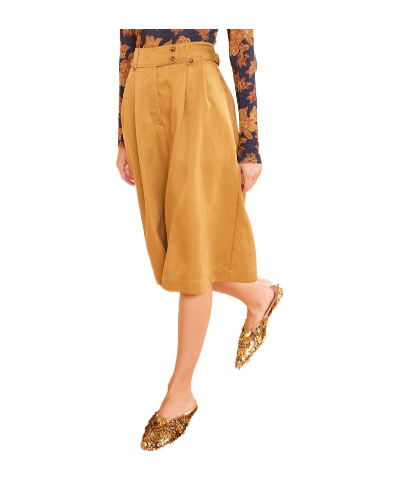 Ulla Johnson Belt-loop Shorts In Brown