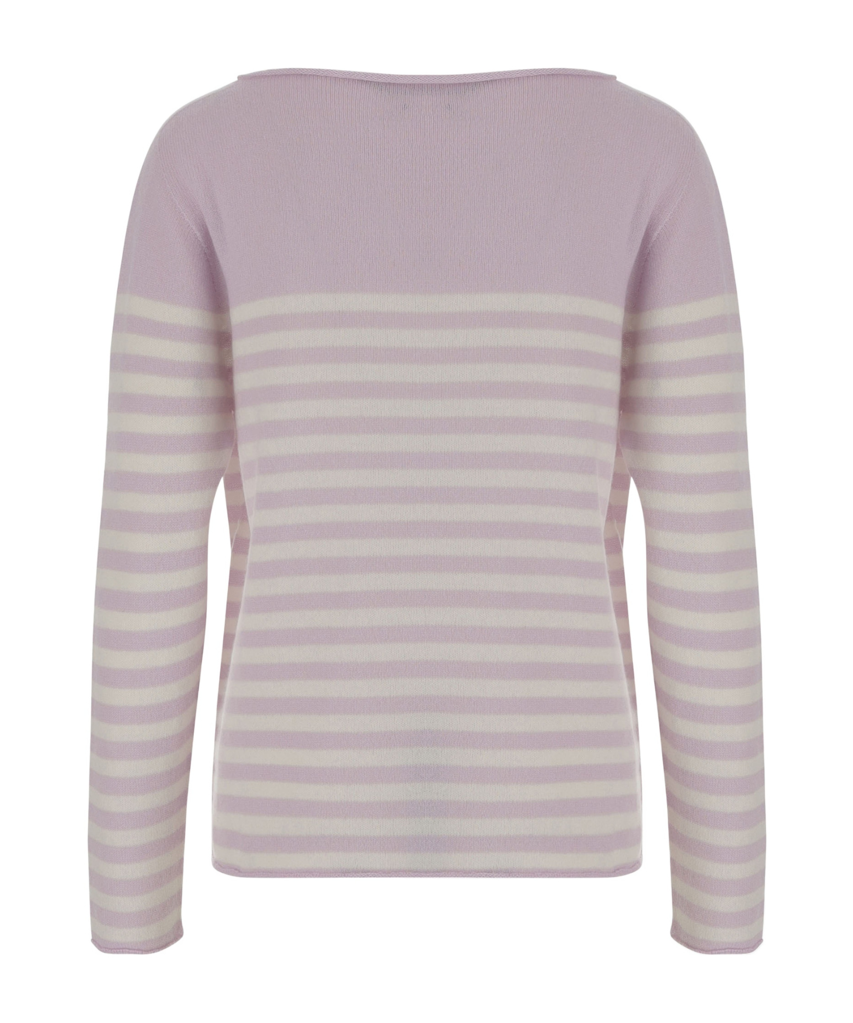 Bruno Manetti Cashmere Sweater With All-over Striped Pattern In Purple