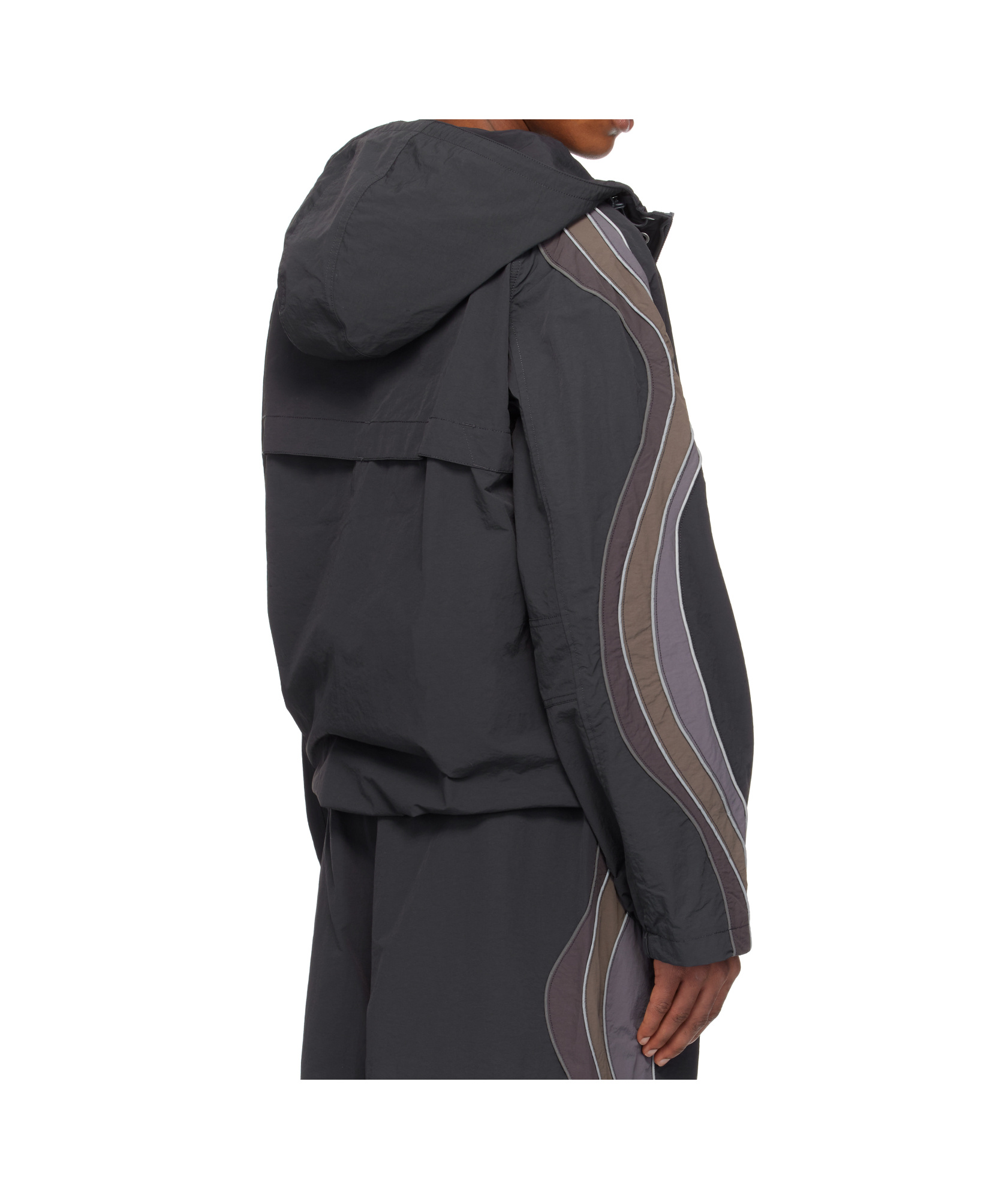 Erl Ufo Windbreaker Jacket In Black