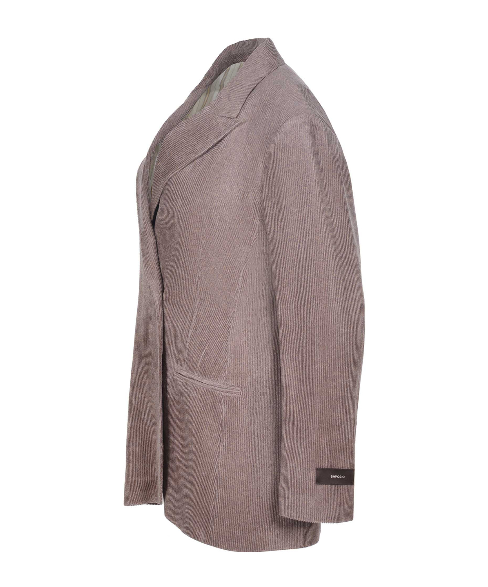 Alysi Lapel Long-sleeved Jacket In Gray