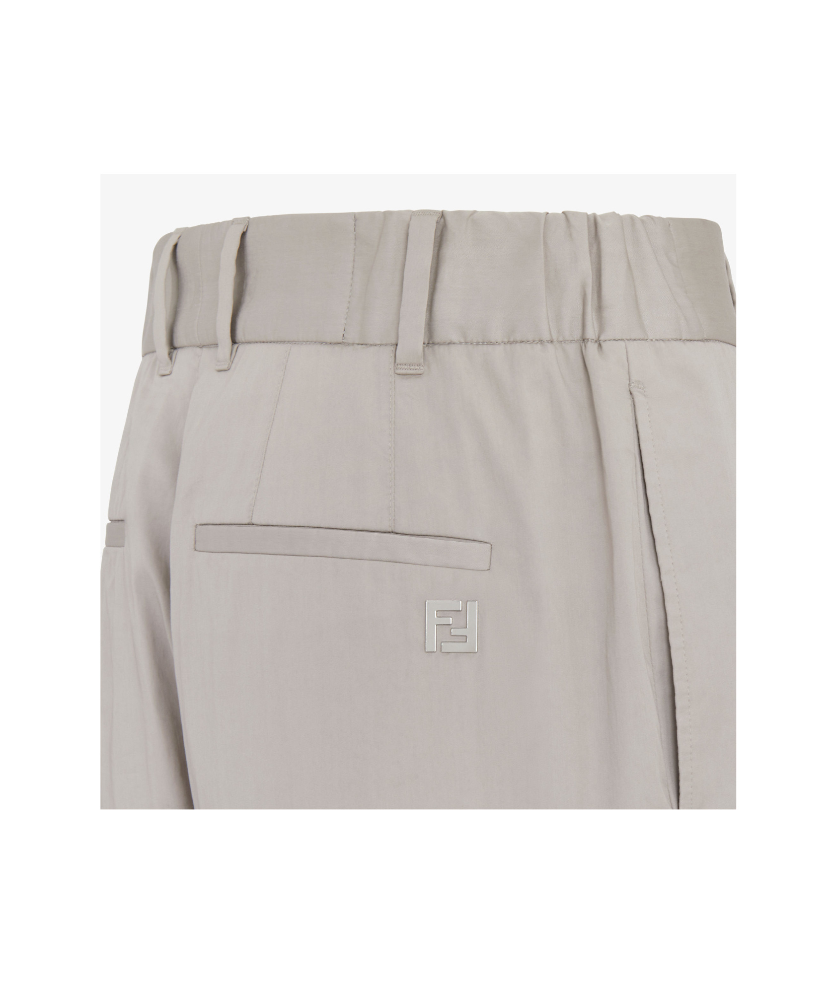 Fendi Belt-loop Casual Pants In Gray