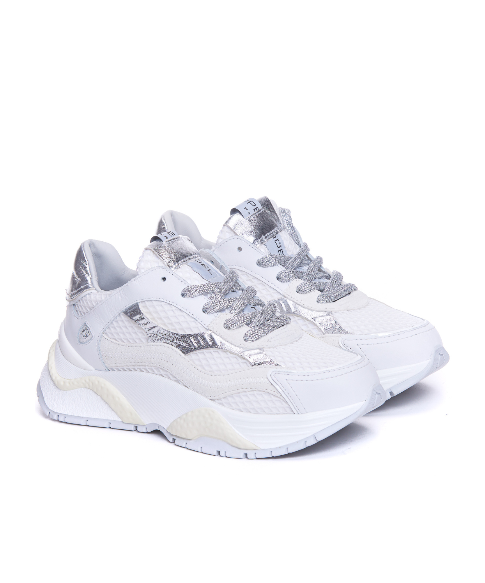 Philippe Model Laced Sneakers In White
