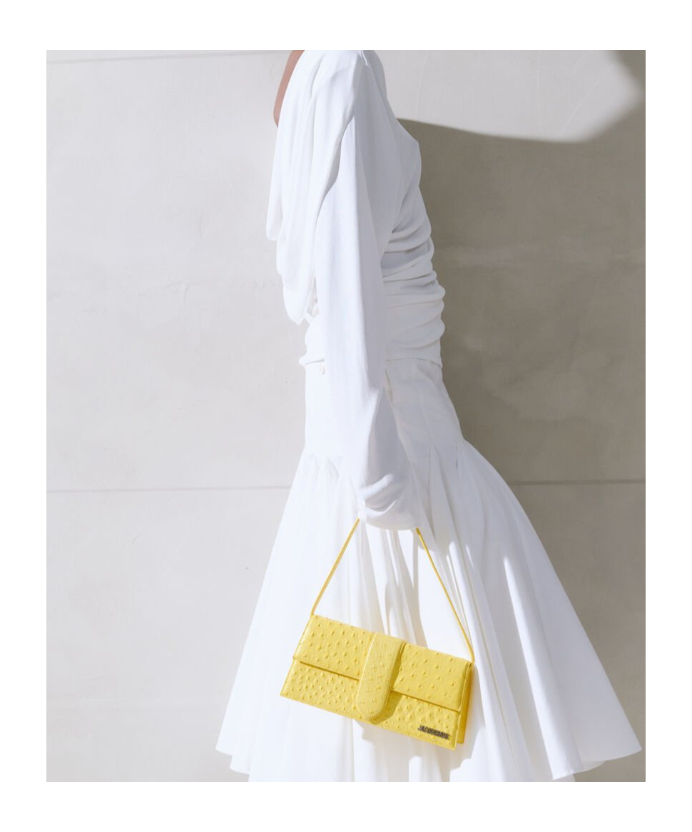 Jacquemus Long Flip Shoulder Bag In Yellow