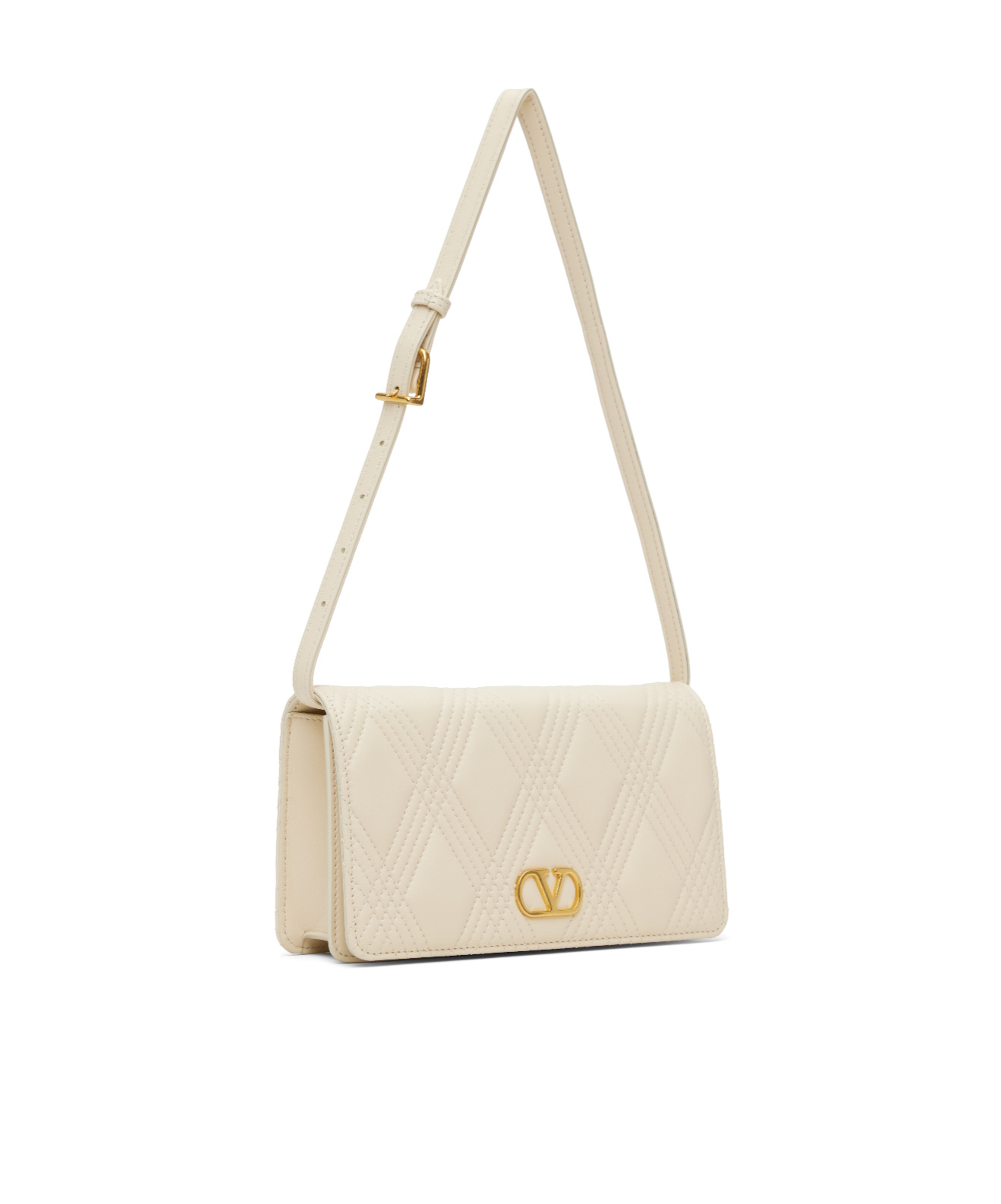 Valentino Mini Flap Shoulder Bag In White
