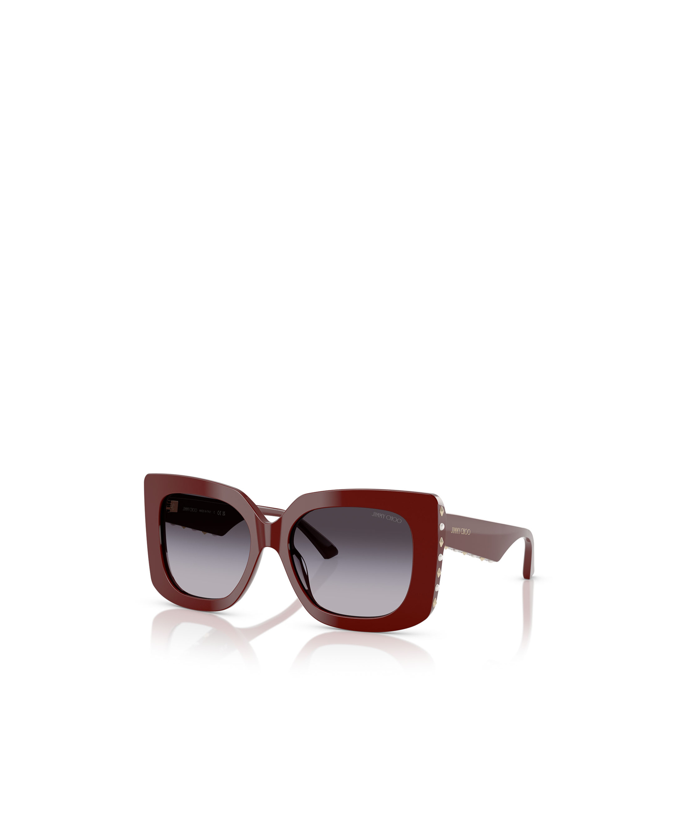 Jimmy Choo Eyewear Butterfly Frame Sunglasses In Red