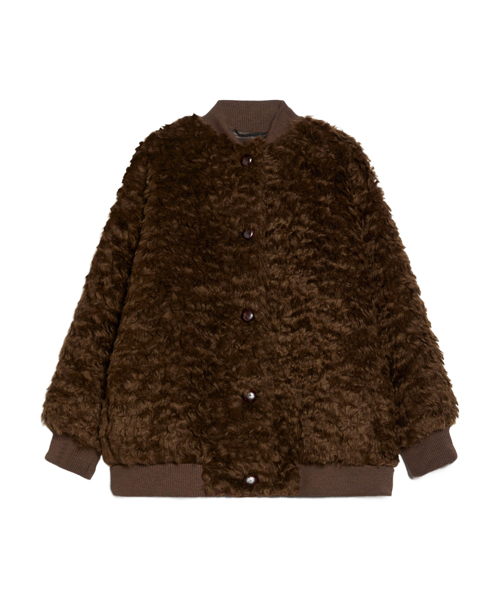 Weekend Max Mara Women's Teddy Agiate Bomber Jacket In Brown