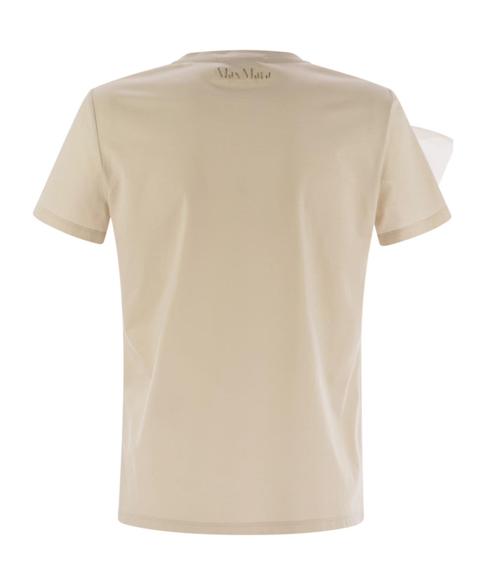Max Mara Ruffled Cotton And Tulle T-shirt