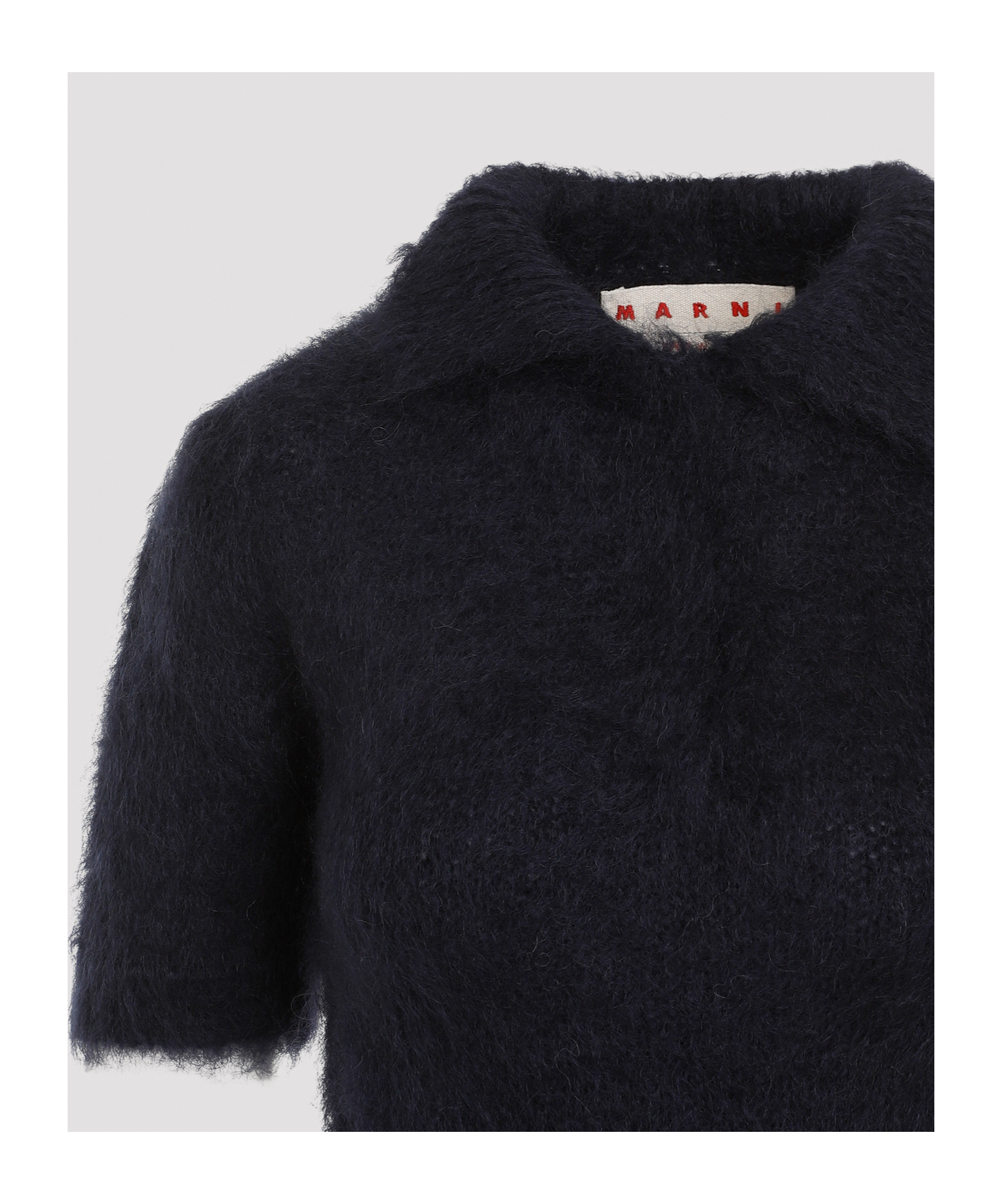 Marni Mohair Polo In Black