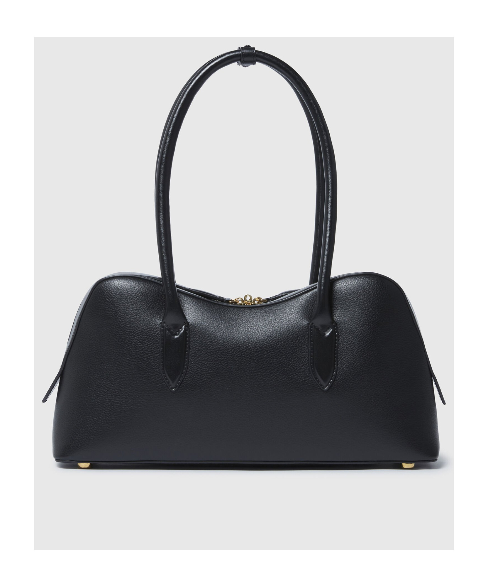 Stella Mccartney Structured Shape Shoulder Bag With Gold-tone Hardware In Black