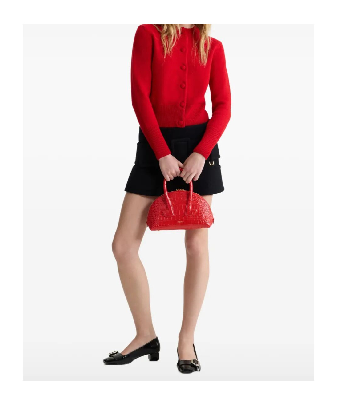 Patou Crew Neck Ribbed Knitwear With Long Sleeves In Red