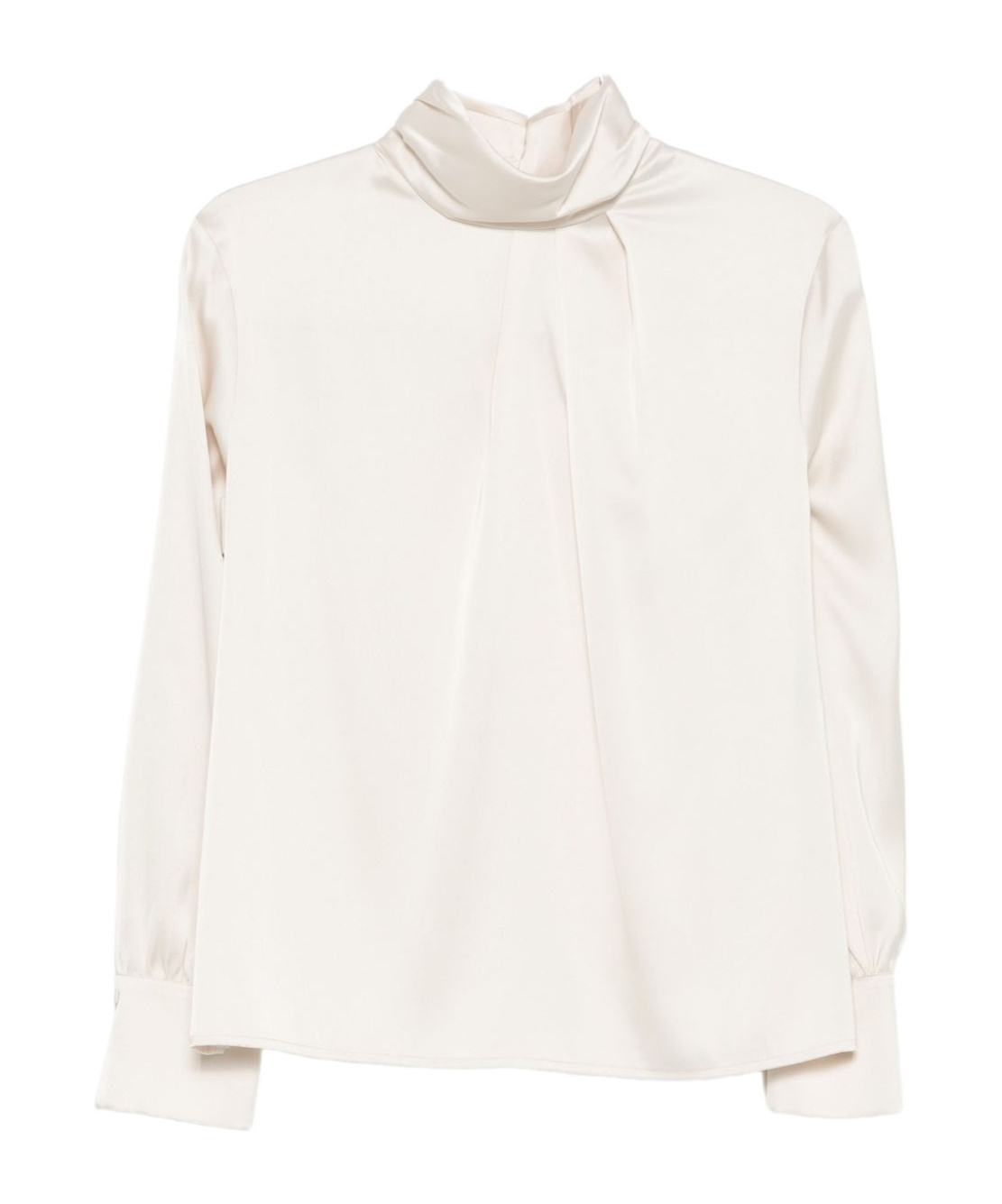 D Exterior High-neck Long-sleeve Top In Neutral