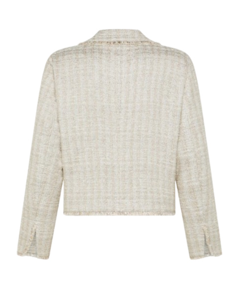 Seventy Short Jacket In Lurex Slub Cotton
