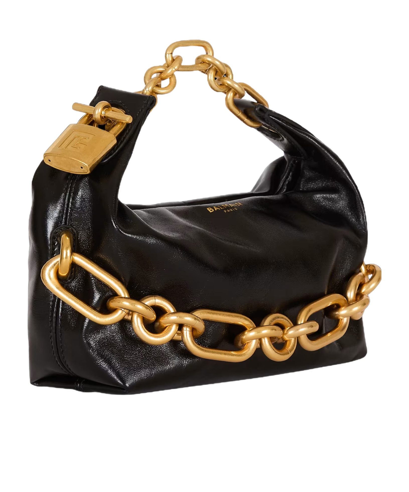Balmain "chic Lock" Mini Handbag In Black