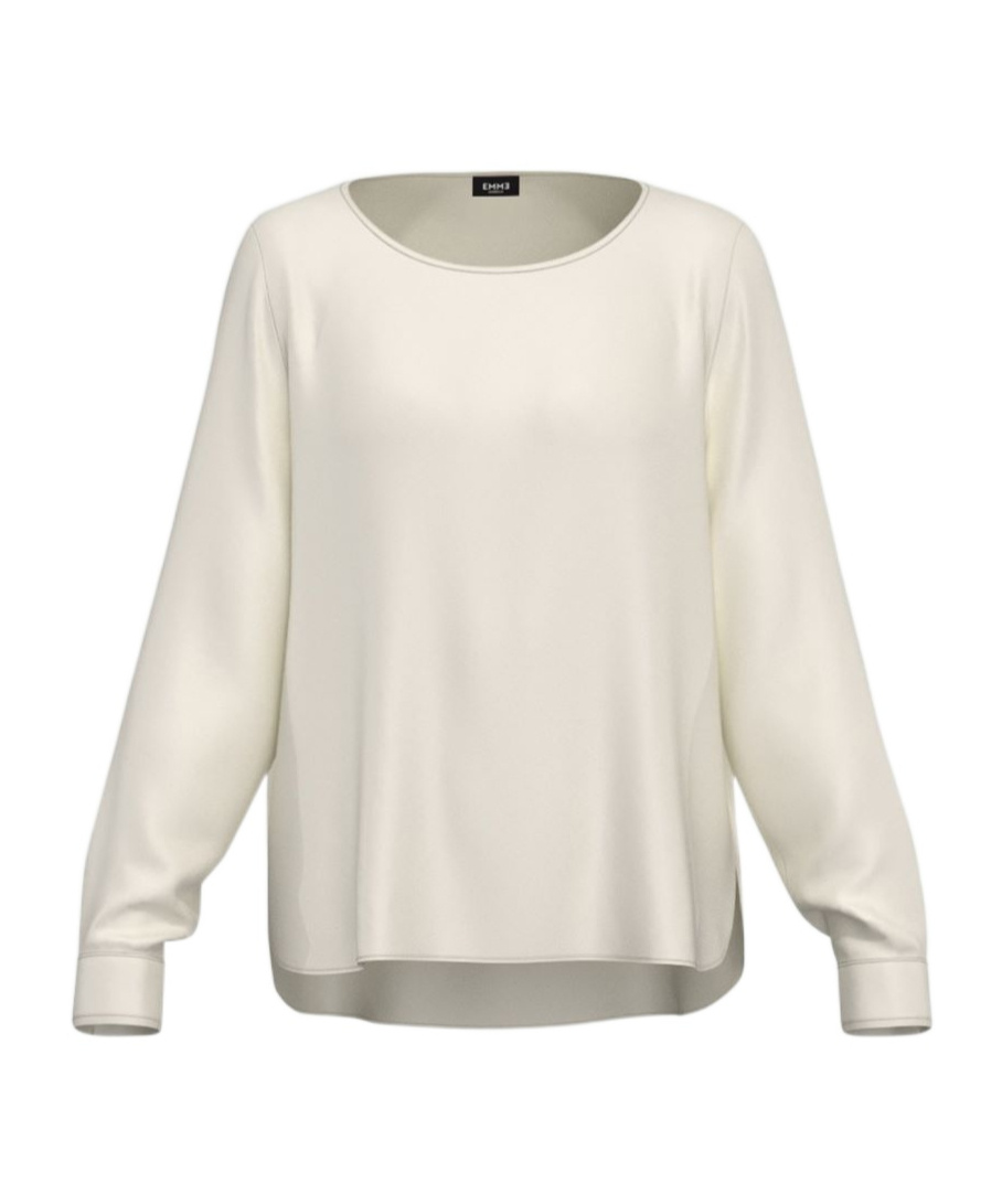 Marella Stretch Satin Blouse In White