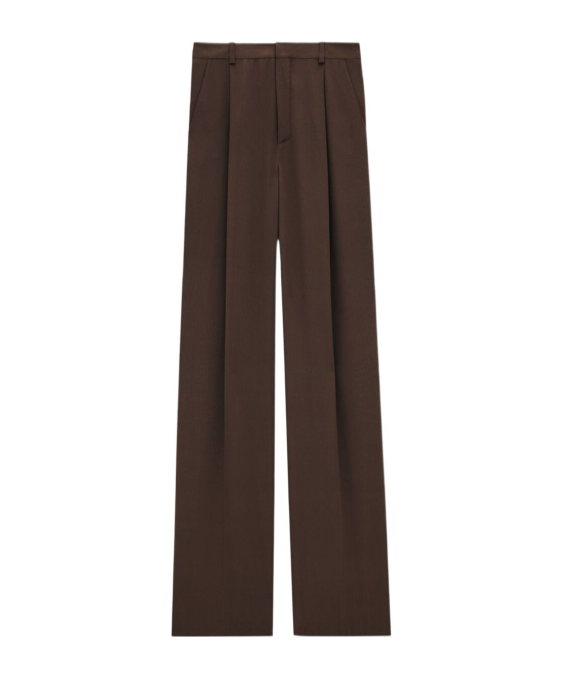 Shop Saint Laurent Pants In Silk Crepe In Green