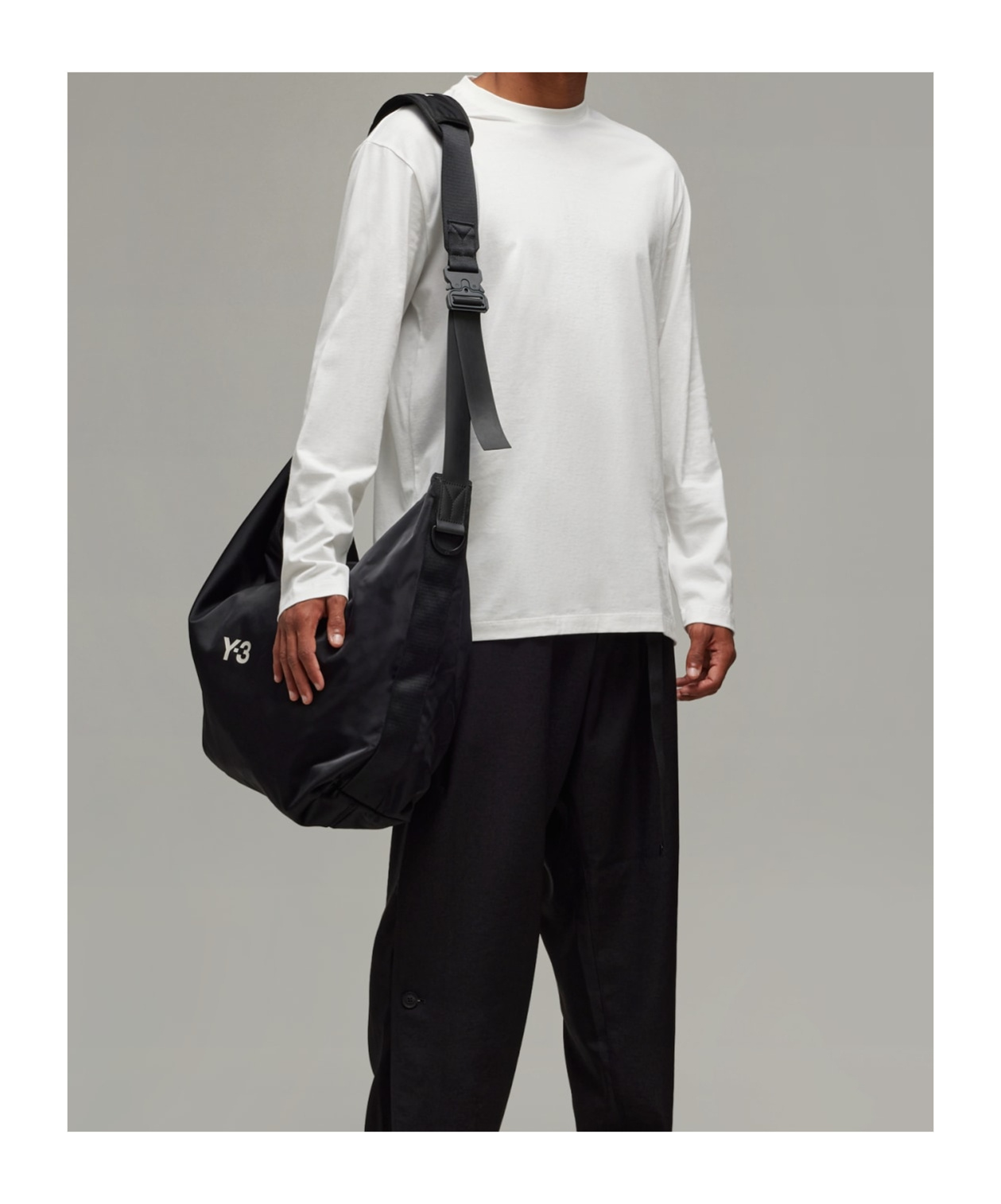 Y-3 Oversized T-shirt With Short Sleeves And Crew Neck In White