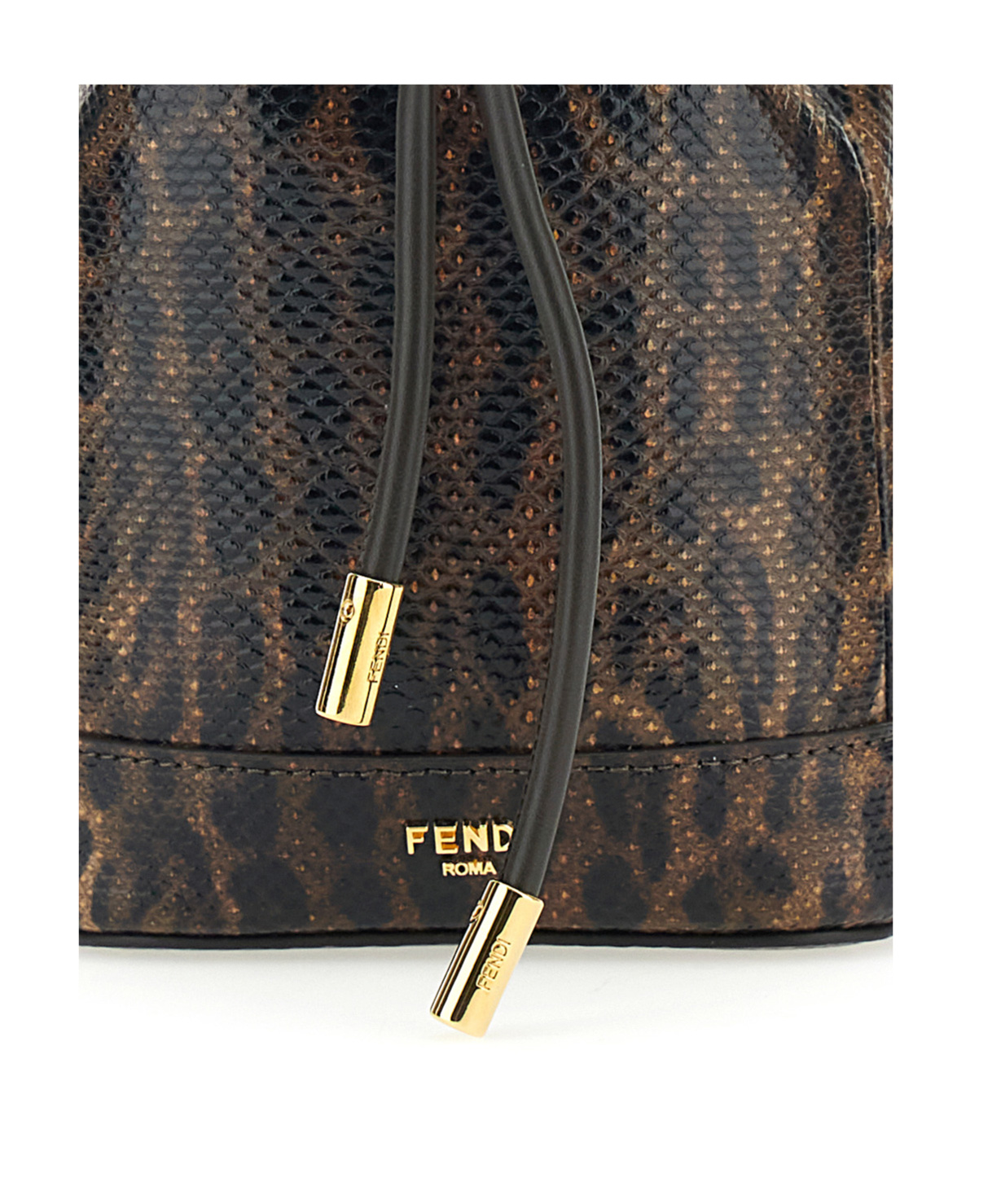 Fendi Mon Tresor Bucket Shoulder Bag In Brown