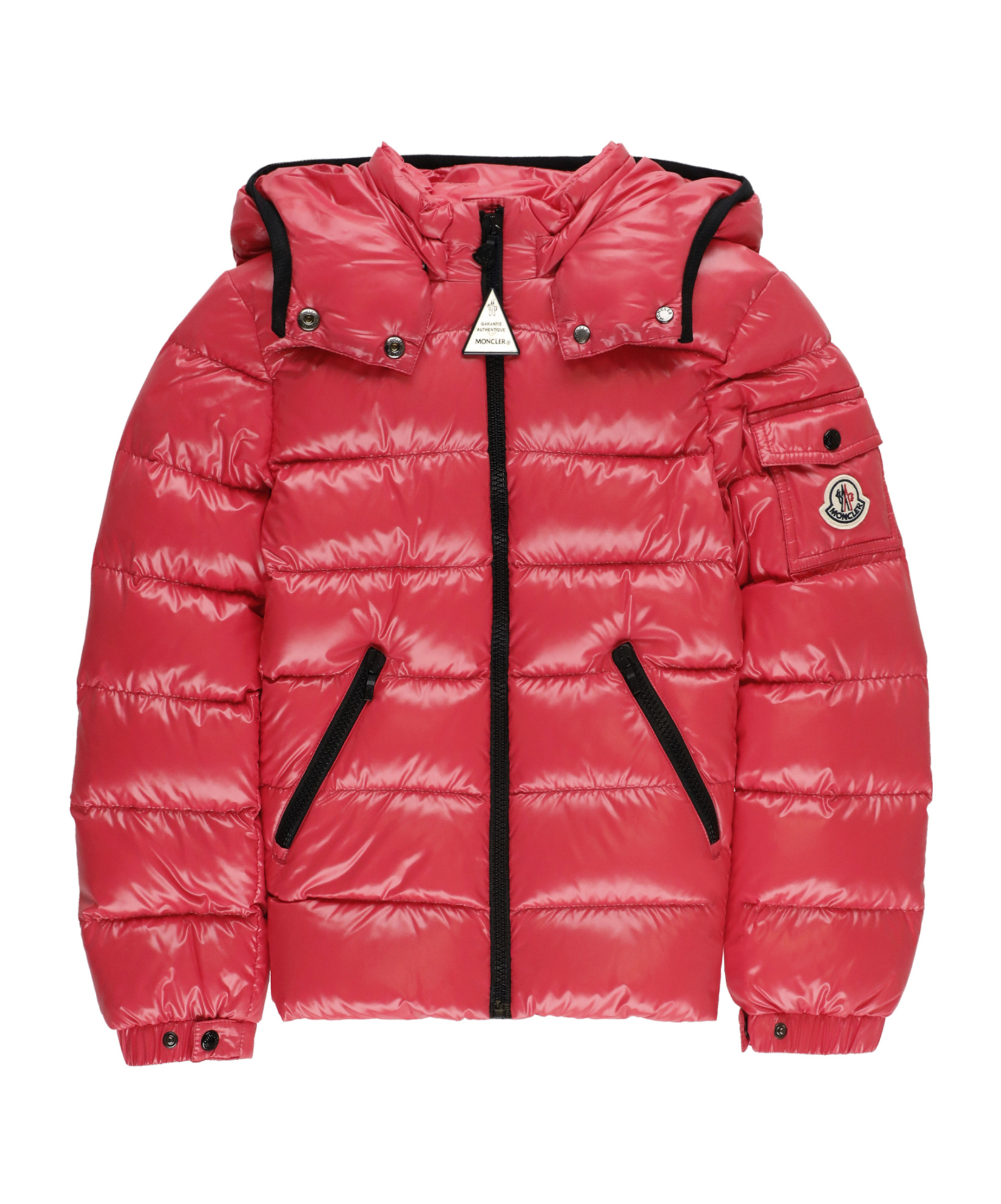 Moncler Long Sleeve Down Jacket In Red