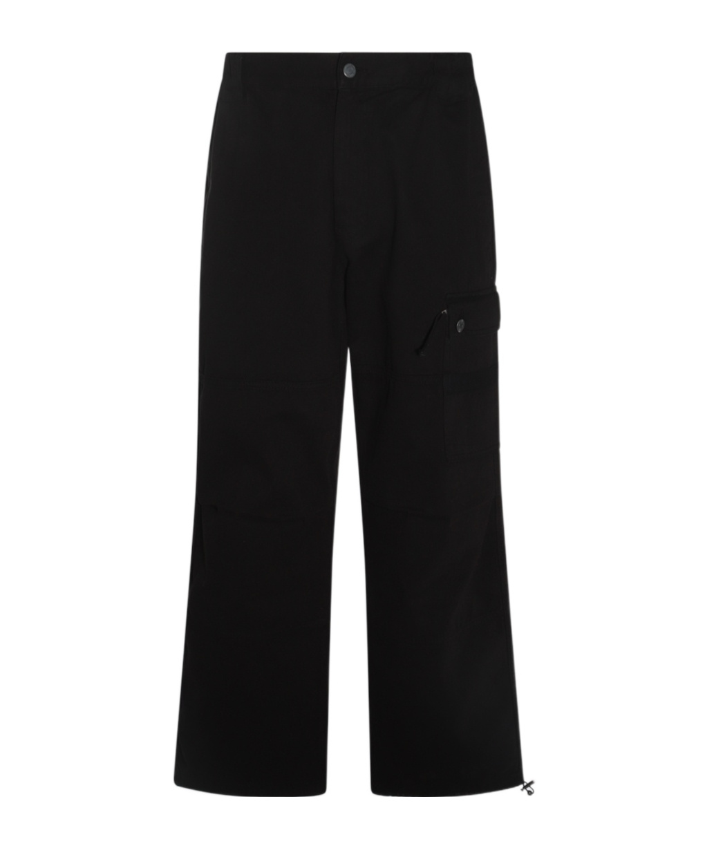 MOSCHINO MOSCHINO TAPERED-LEG DRAWSTRING ANKLES CARGO TROUSERS