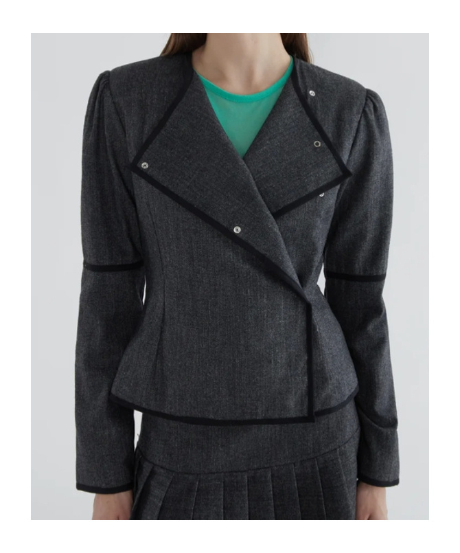 Paloma Wool Lee Lab Long-sleeve Jacket In Black