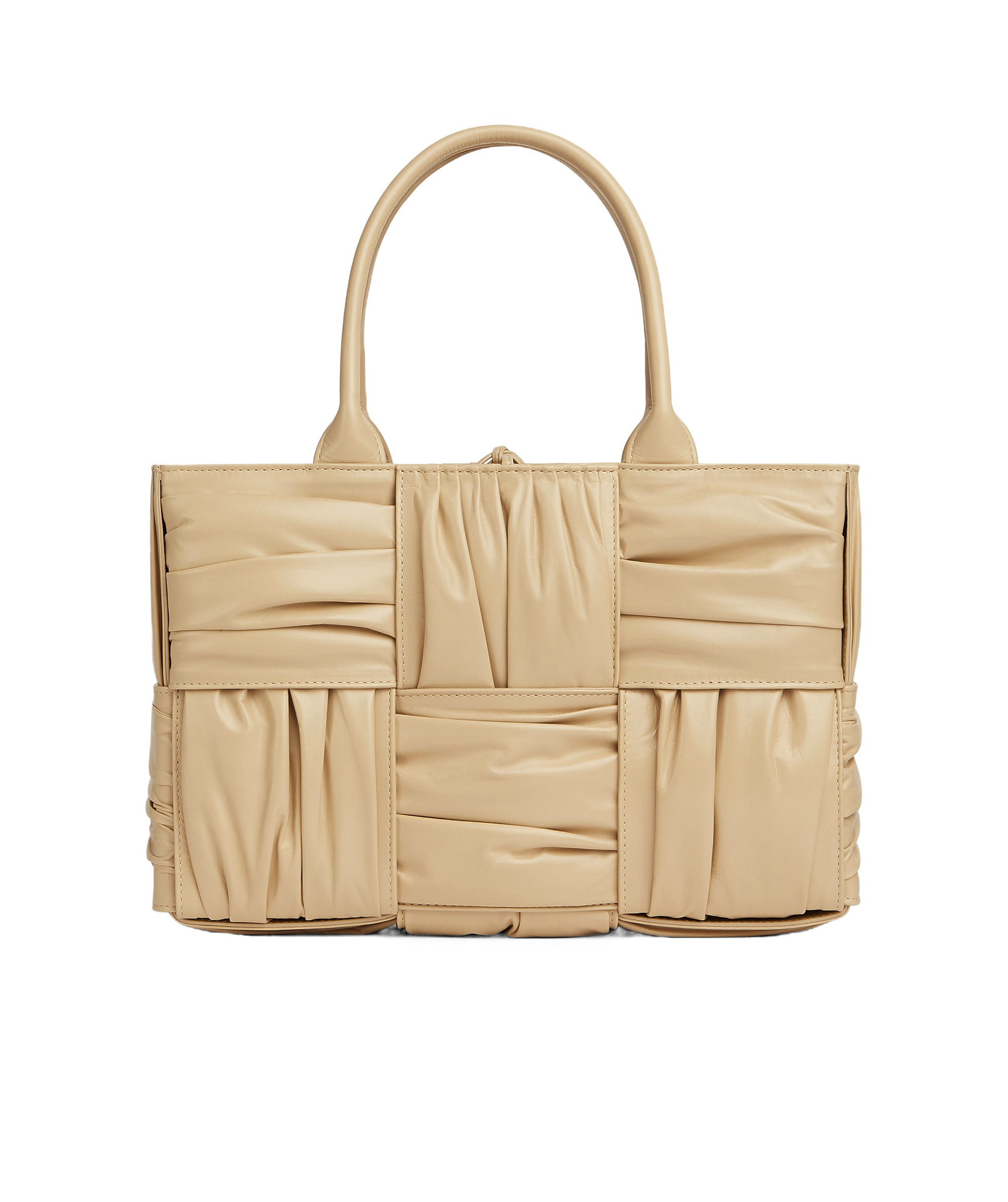 BOTTEGA VENETA BOTTEGA VENETA ARCO WOVEN PLEATED TOTE BAG