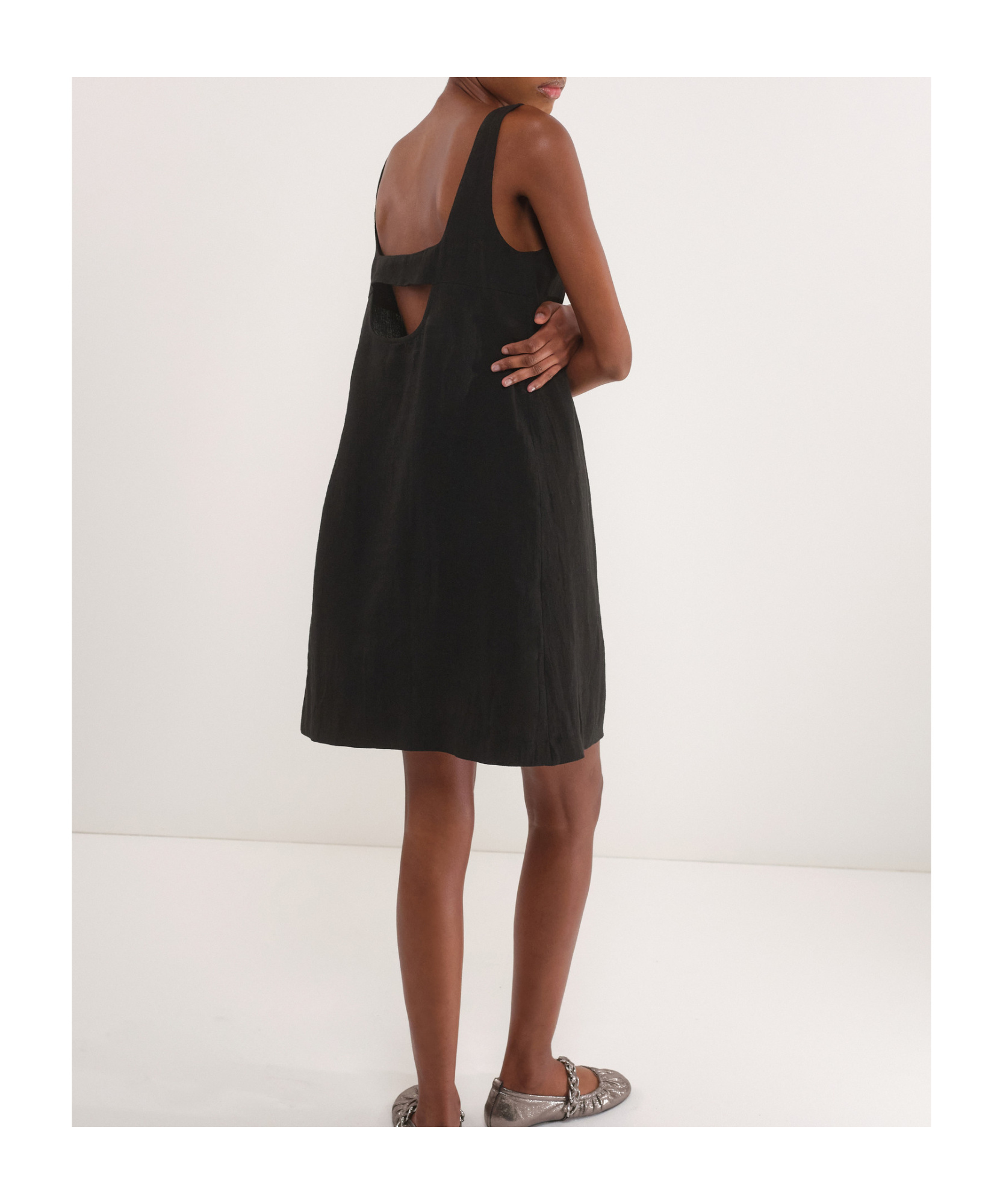 Marella Eufrate Mini Dress In Black In Black