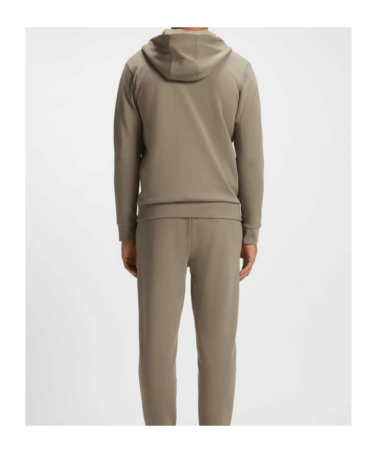 Hugo Boss Logo-patch Sweatshirt In Brown