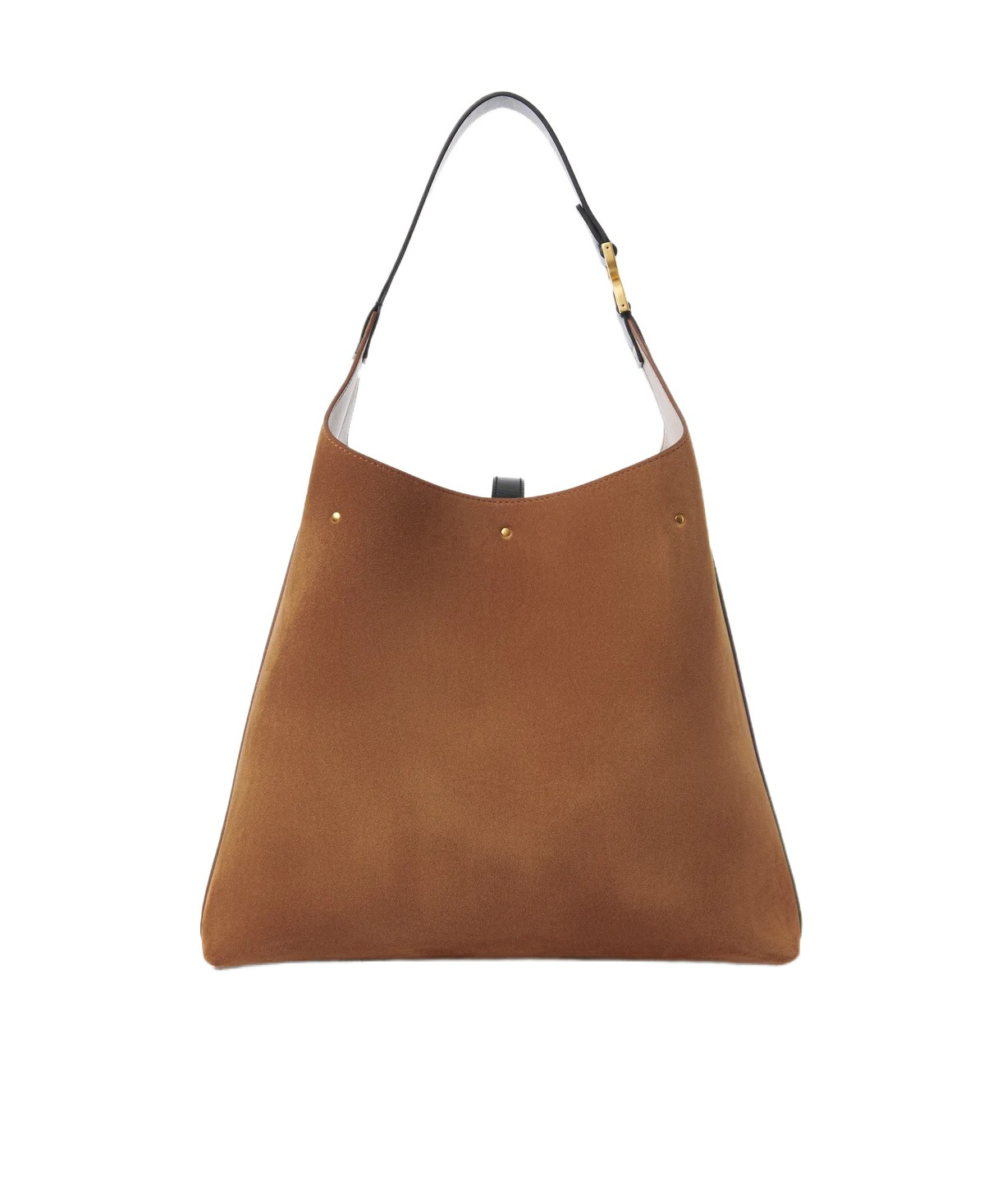 Shop Chloé Marcie Suede Shoulder Bag In Brown