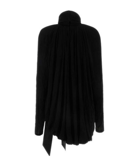 Saint Laurent Blusa In Viscosa Nera Uomo In Black