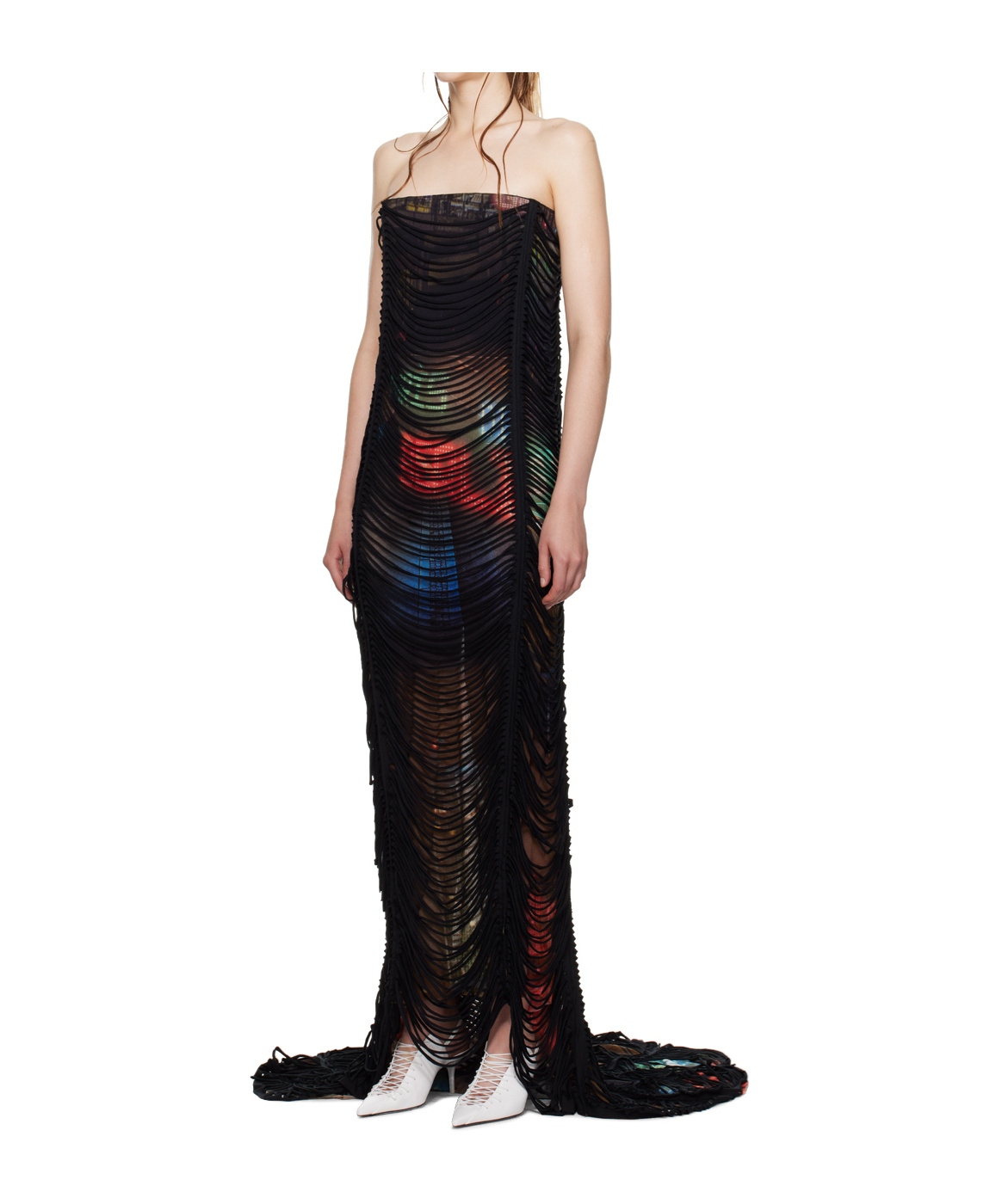 Jean Paul Gaultier Paul Gaultier X Shayne Olive Strapless Gown In Black