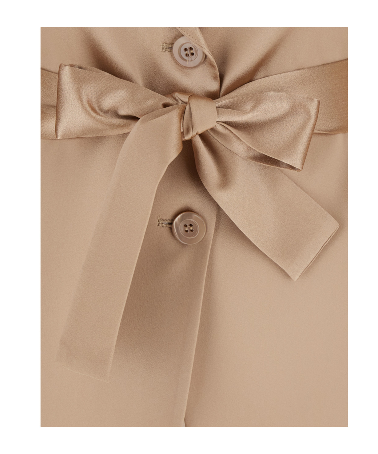 Semicouture Semi Couture Satin Blazer With Tailored Silhouette And Belted Waist In Nude