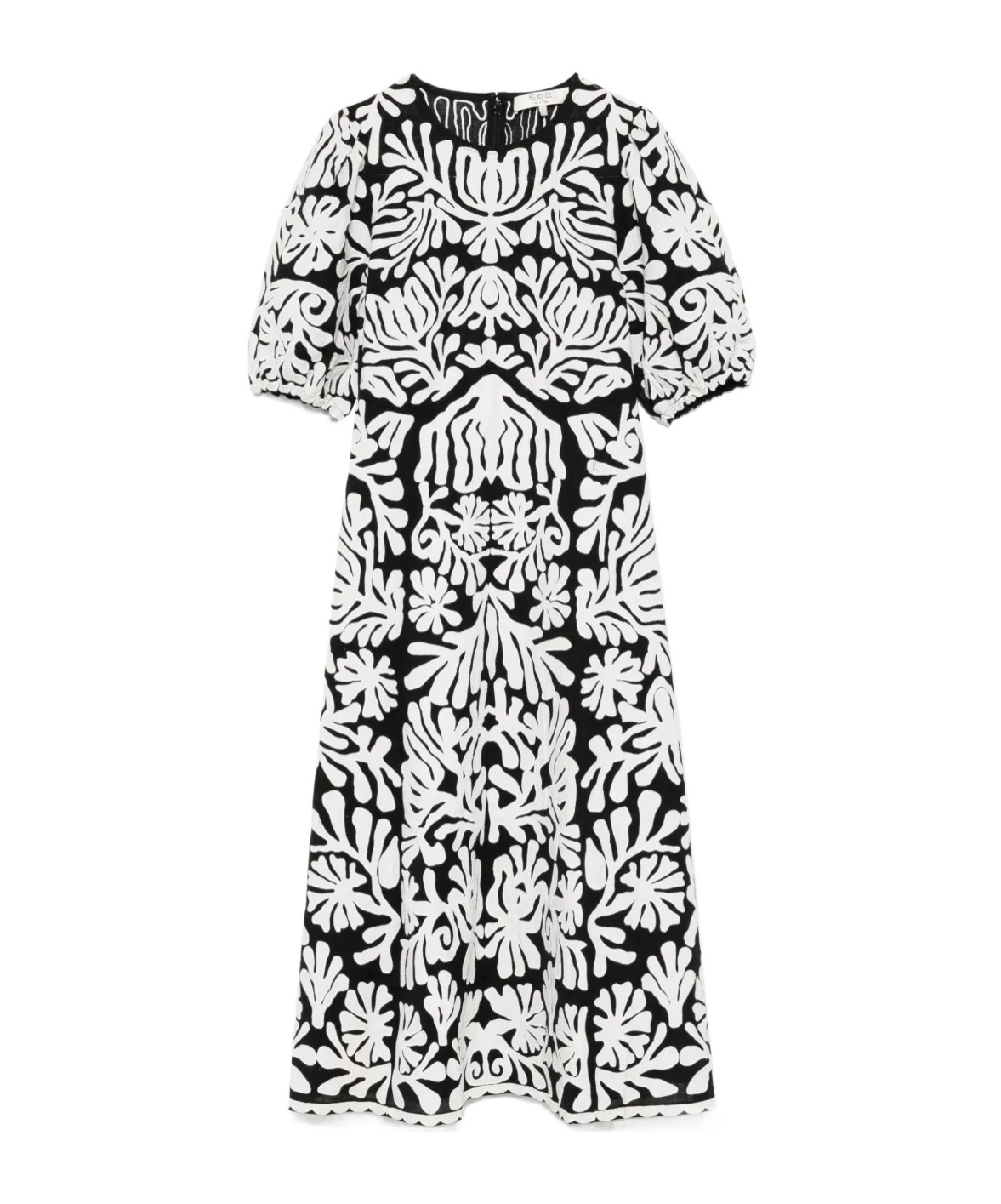 Shop Sea Agathe Midi Dress In White