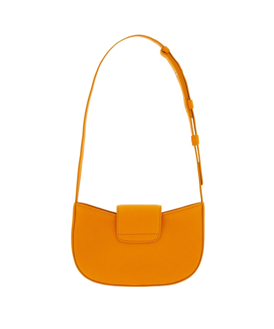 Ferragamo Double Gancini Mini Shoulder Bag In Yellow