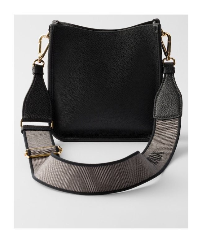 Prada 'hobo' Small Crossbody Bag In Black