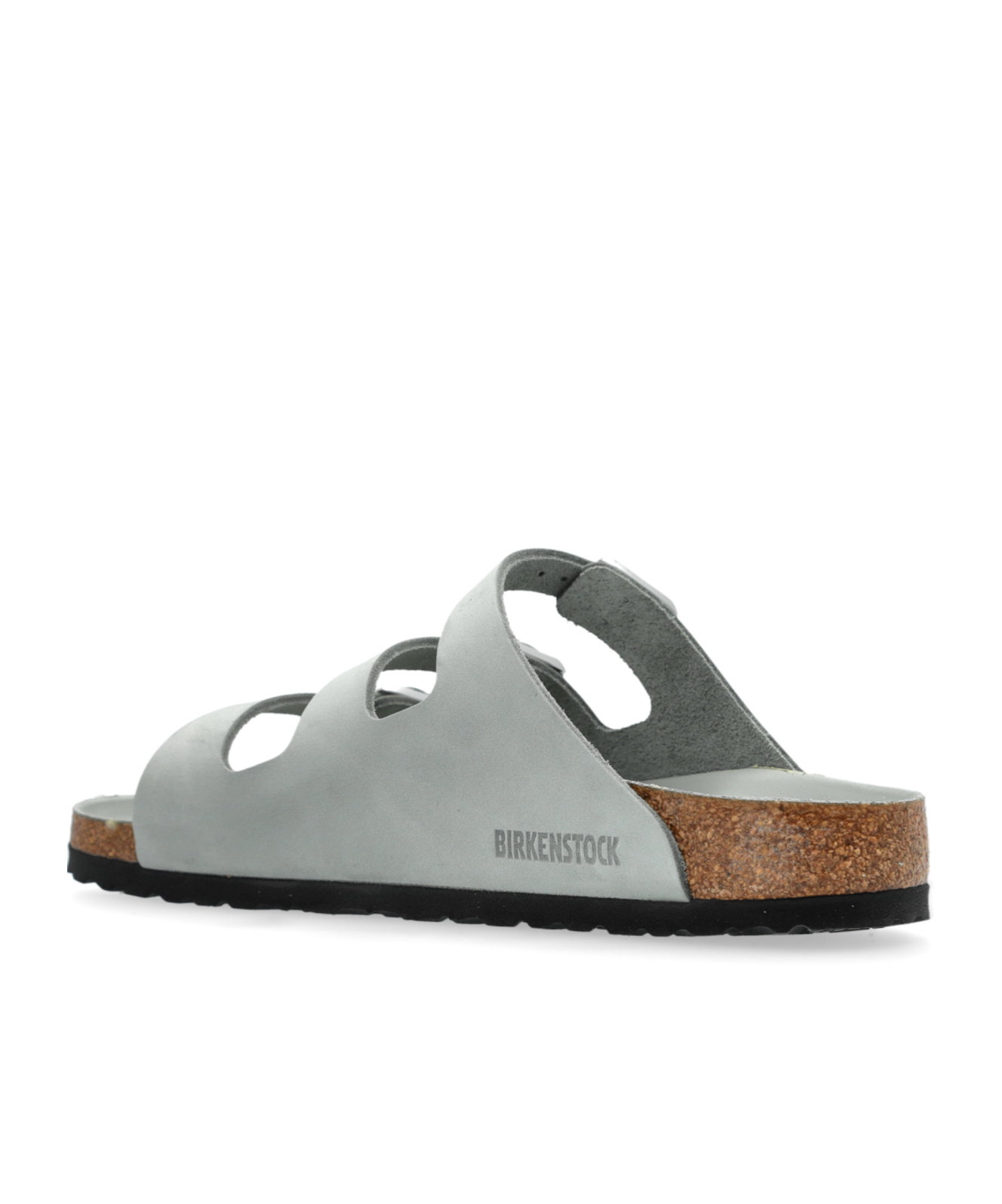Shop Birkenstock Florida Slides In Gray