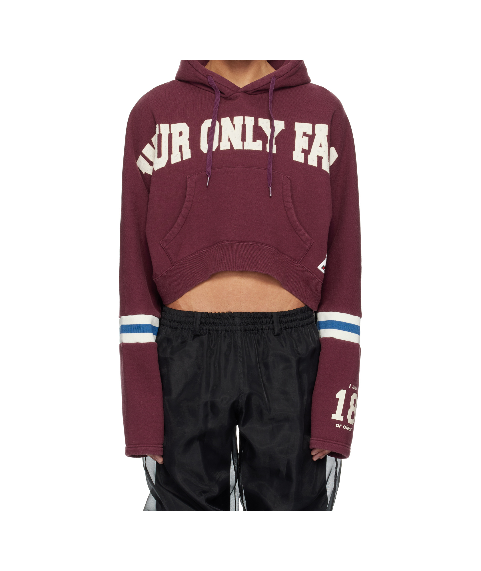 Doublet Drawstring Hooded Sweatshirt In Red