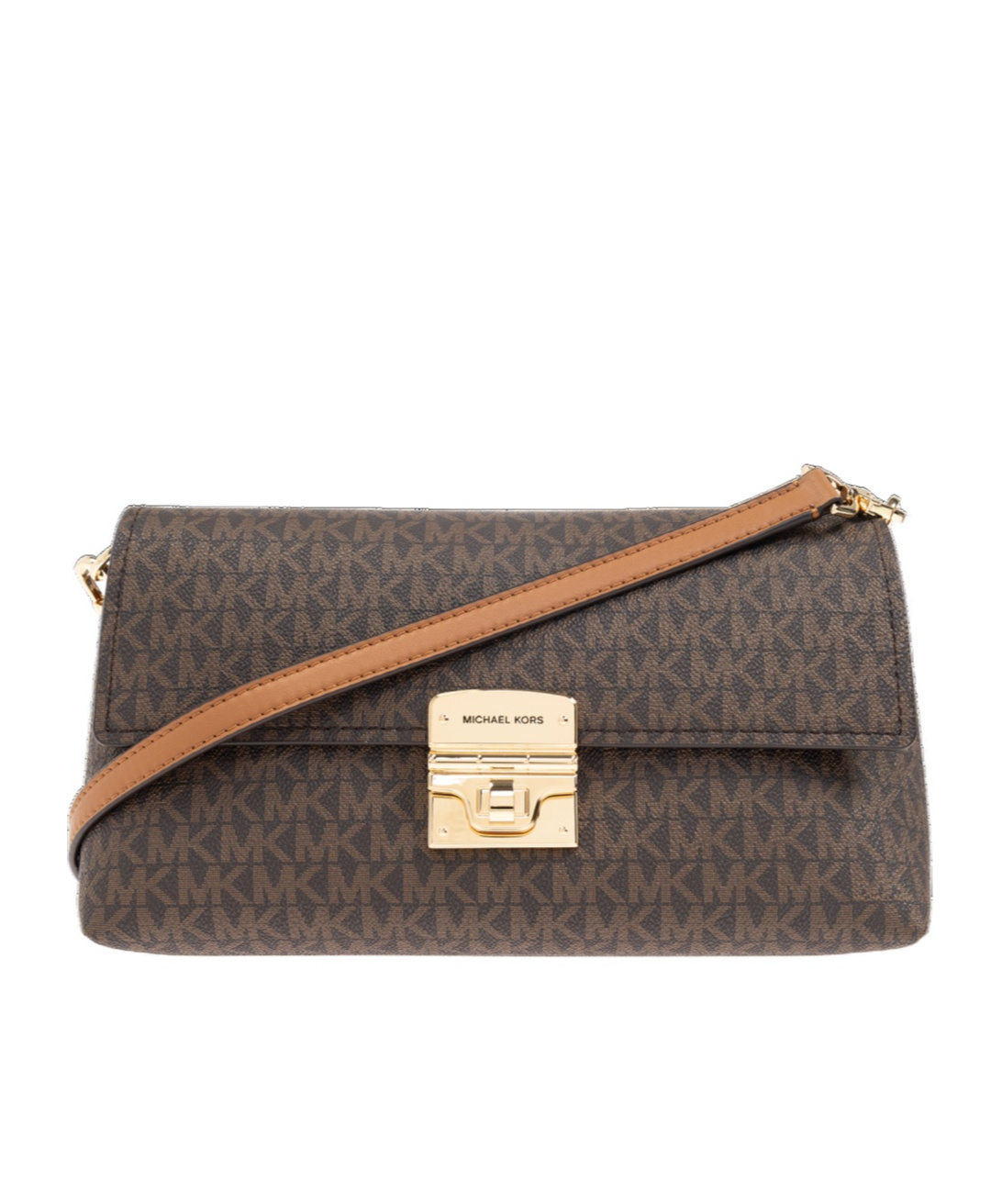 Shop Michael Michael Kors Medium Addie Shoulder Bag In Brown