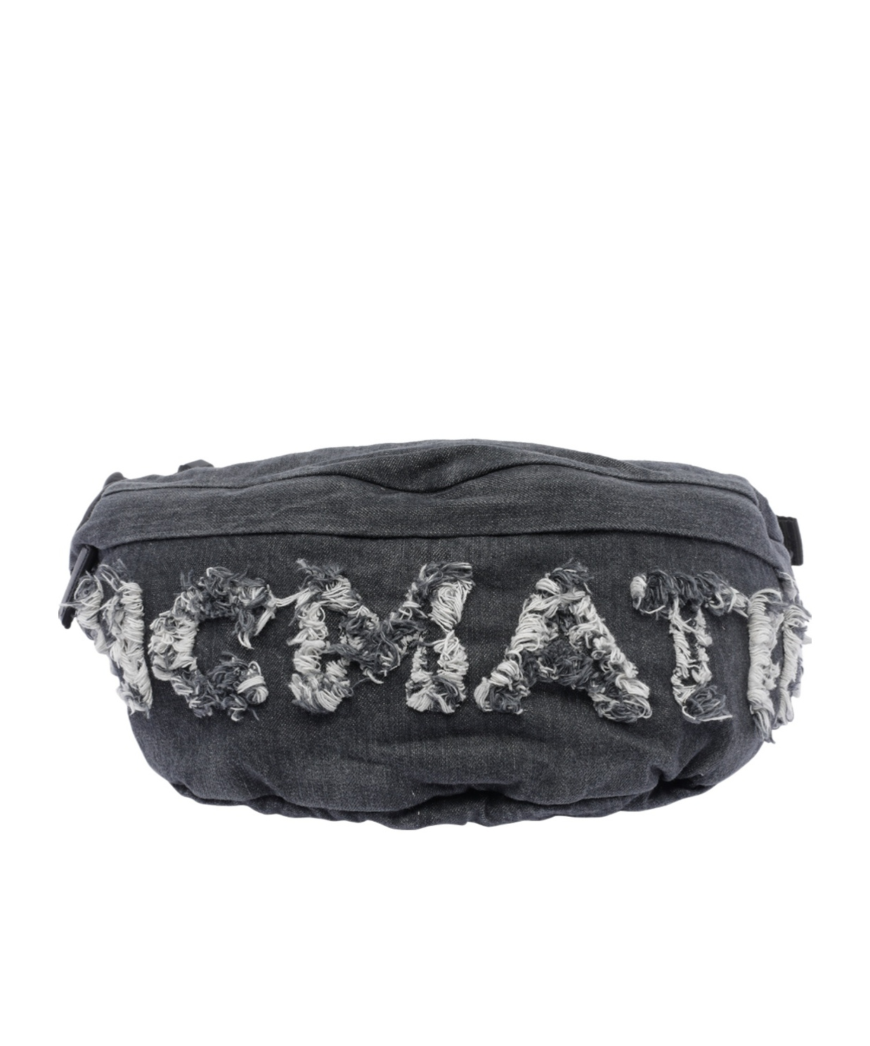 Vic Matie Zippered Shoulder Bag In Black