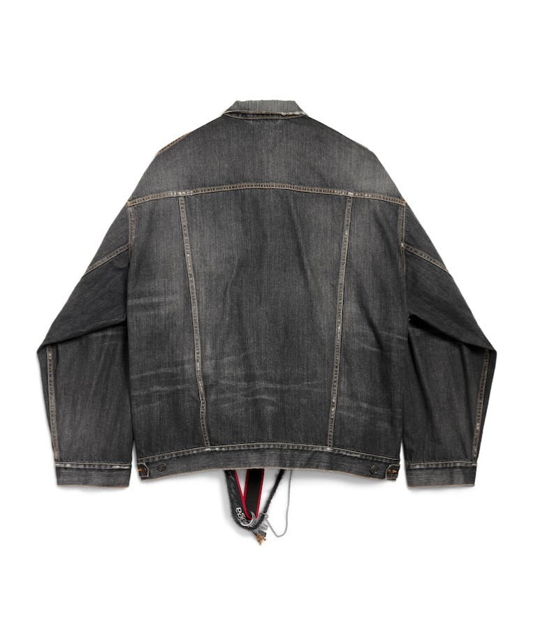 Balenciaga Oversized Denim Jacket Vintage Charms