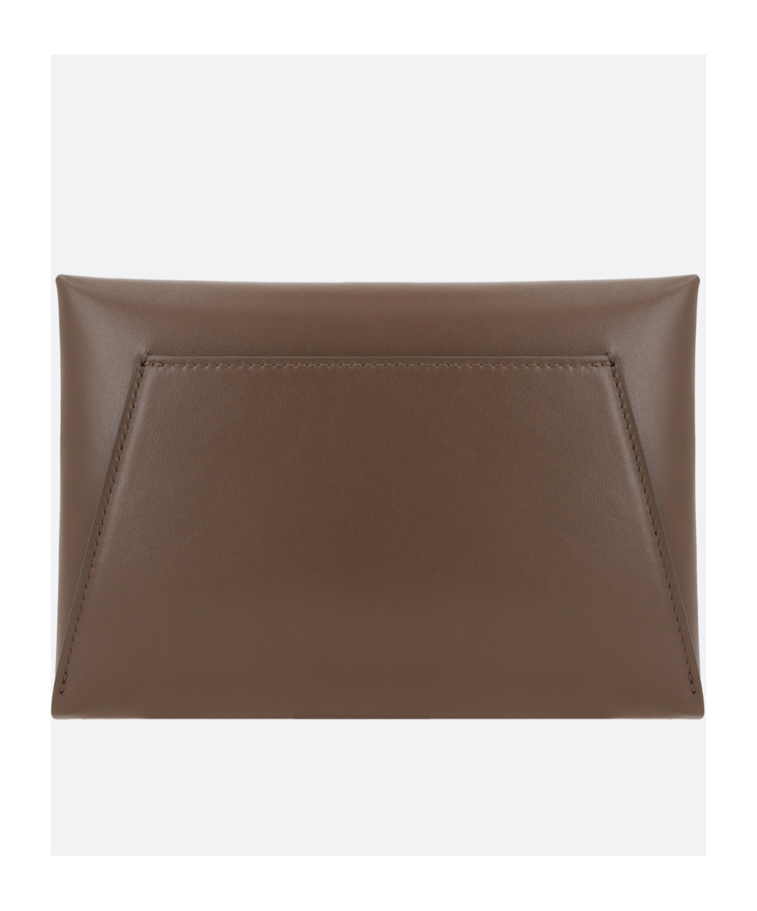 Brunello Cucinelli Duo Foldover Top Clutch Bag In Brown