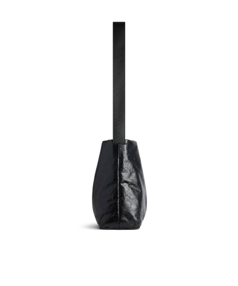 Balenciaga Monaco Small East-west Hobo Bag In Black