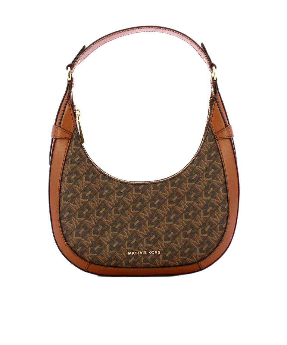 Michael Kors Preston Small Hobo Bag In Brown