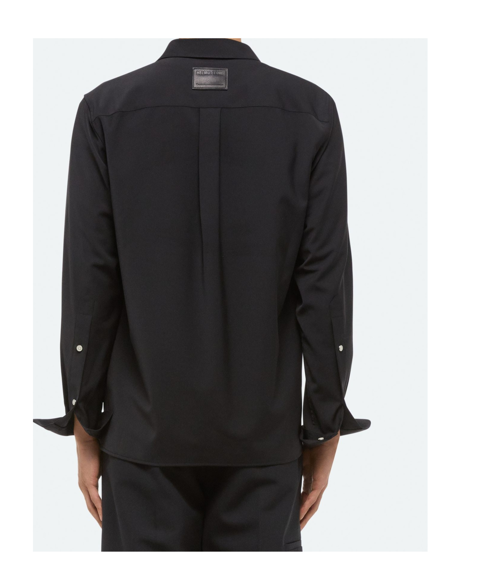 Helmut Lang Wool Classic Shirt In Black