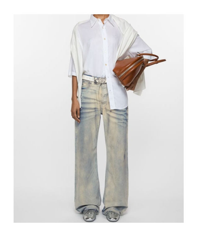 Acne Studios Loose Fit Jeans 2021f In Gray
